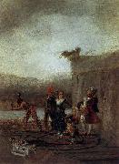 Francisco de Goya The Strolling Players Sweden oil painting artist